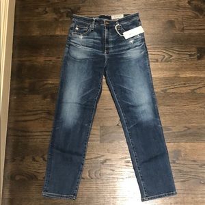AG ISABELLE HIGH RISE STRAIGHT LEG CROP